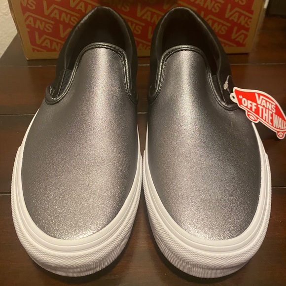 Brand New Vans Slip Ons Black/Metallic main image 4